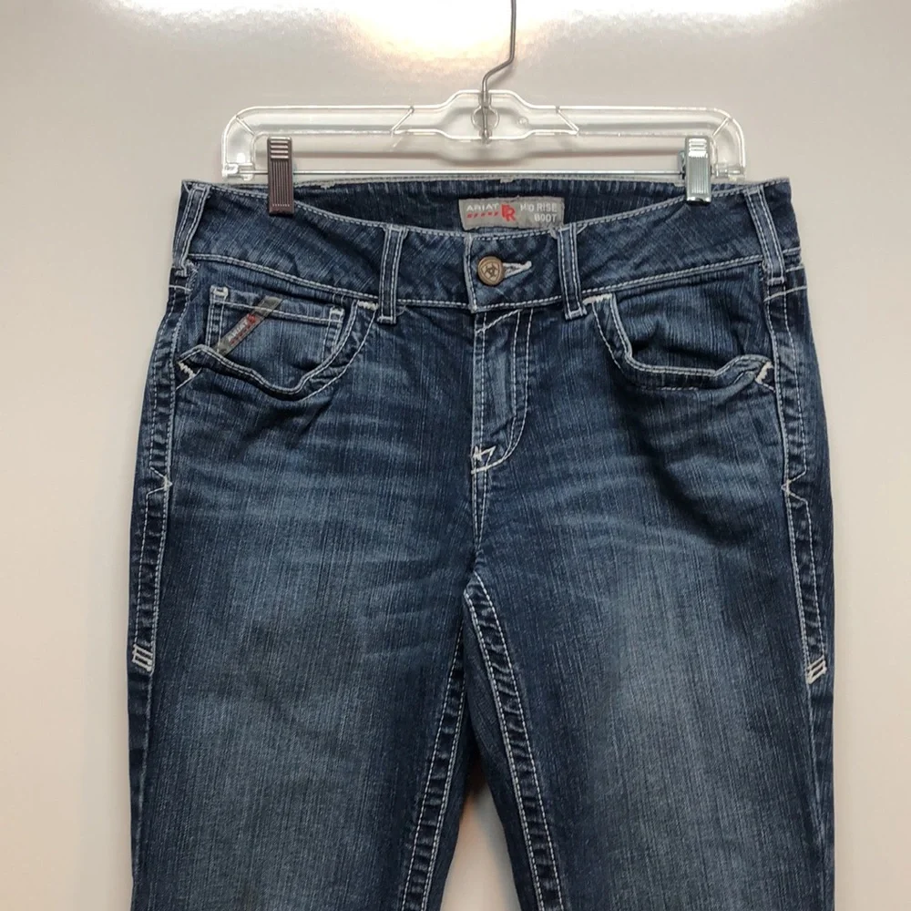 Ariat Women's FR Mid Rise DuraStretch Basic Boot Cut Jean Women's 29R western - Picture 3 of 15